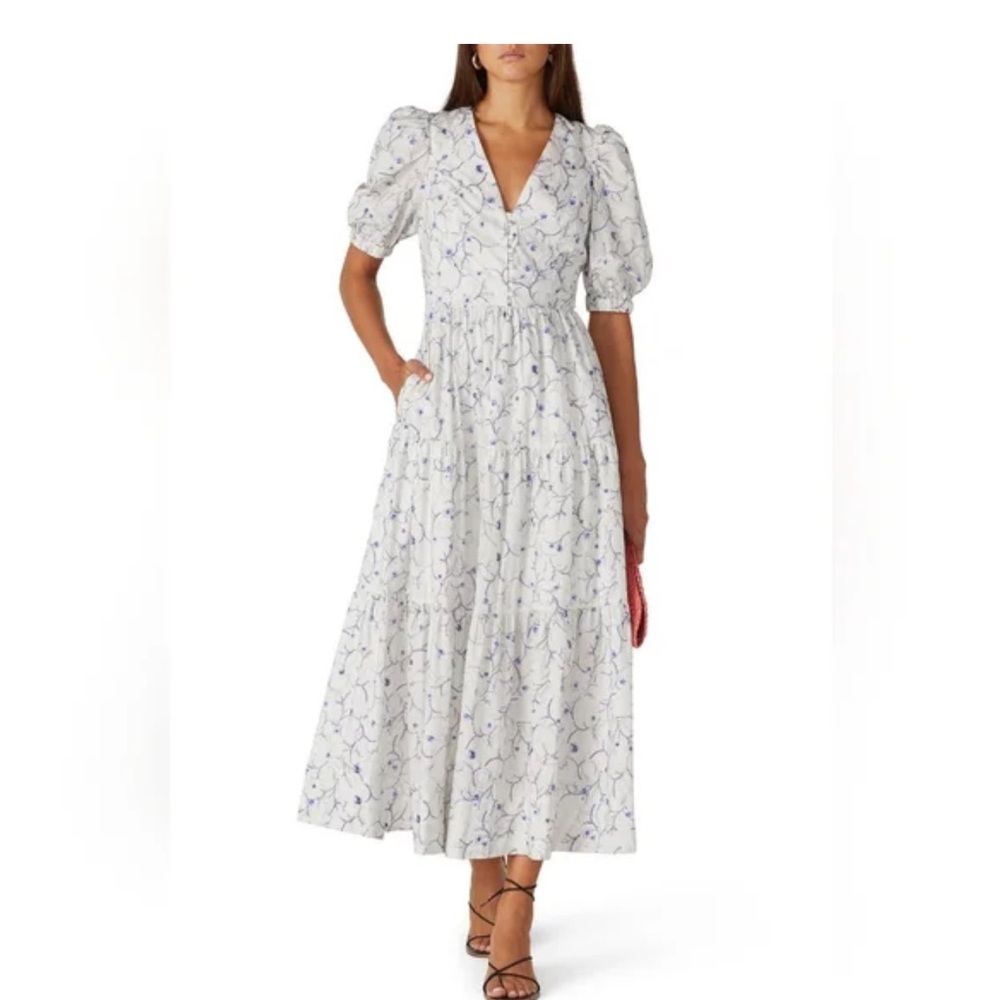 Nicholas Puff Sleeve Open Back
Celie Dress Sz 2